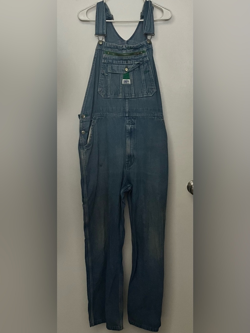 NWOT Unisex Blue Denim Relaxed Overalls